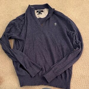 johnnie-O Navy Zip-Up Sweater